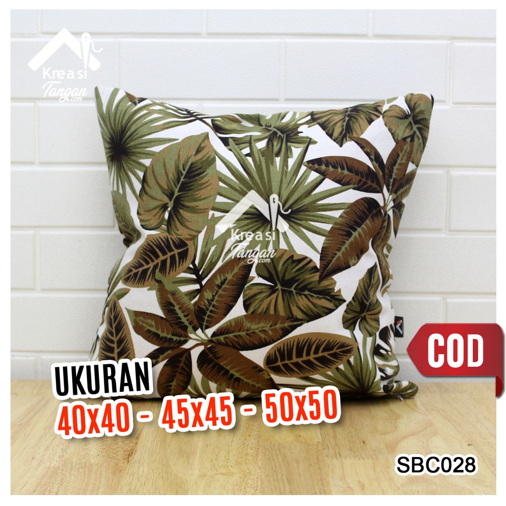 SARUNG BANTAL SOFA CANVAS 40x40, 45x45, 50x50 SBC012 SBC029