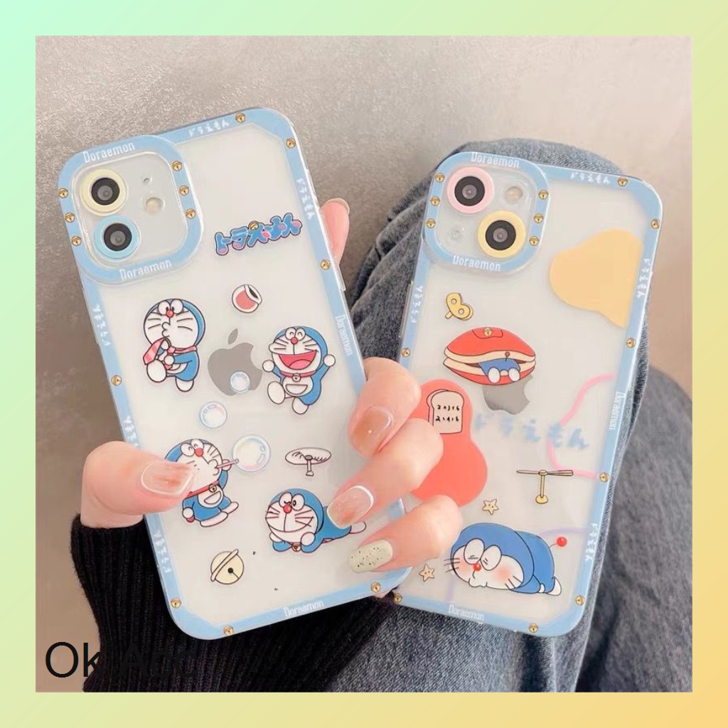 FH26 Softcase Shockproof Protection Doraemon Xiaomi Redmi 9 Prime 9A 9i 9C 9T Note 8 Pro 9 Poco M3 X3 Pro, Samsung A02/M02 A02s/M02s A10 A10s A11/M11 A12 A20/A30/M10s A20s A21s A50 A50s A30s J2 Prime