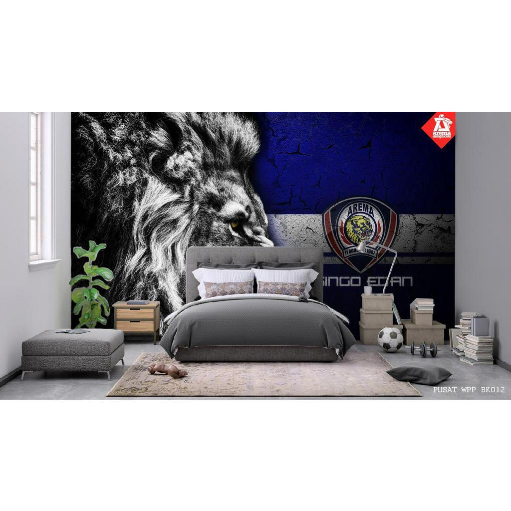 PROMO Wallpaper 3d, Wallpaper Dinding Kamar Motif Bola Arema Malang FC, Wallpaper Arema 3d