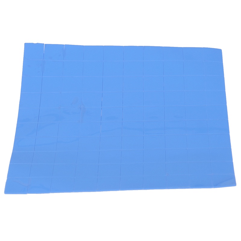 {LUCKID}100Pcs 10*10*0.5mm Thermal Pad GPU CPU Heatsink Cooling Conductive Silicone Pad