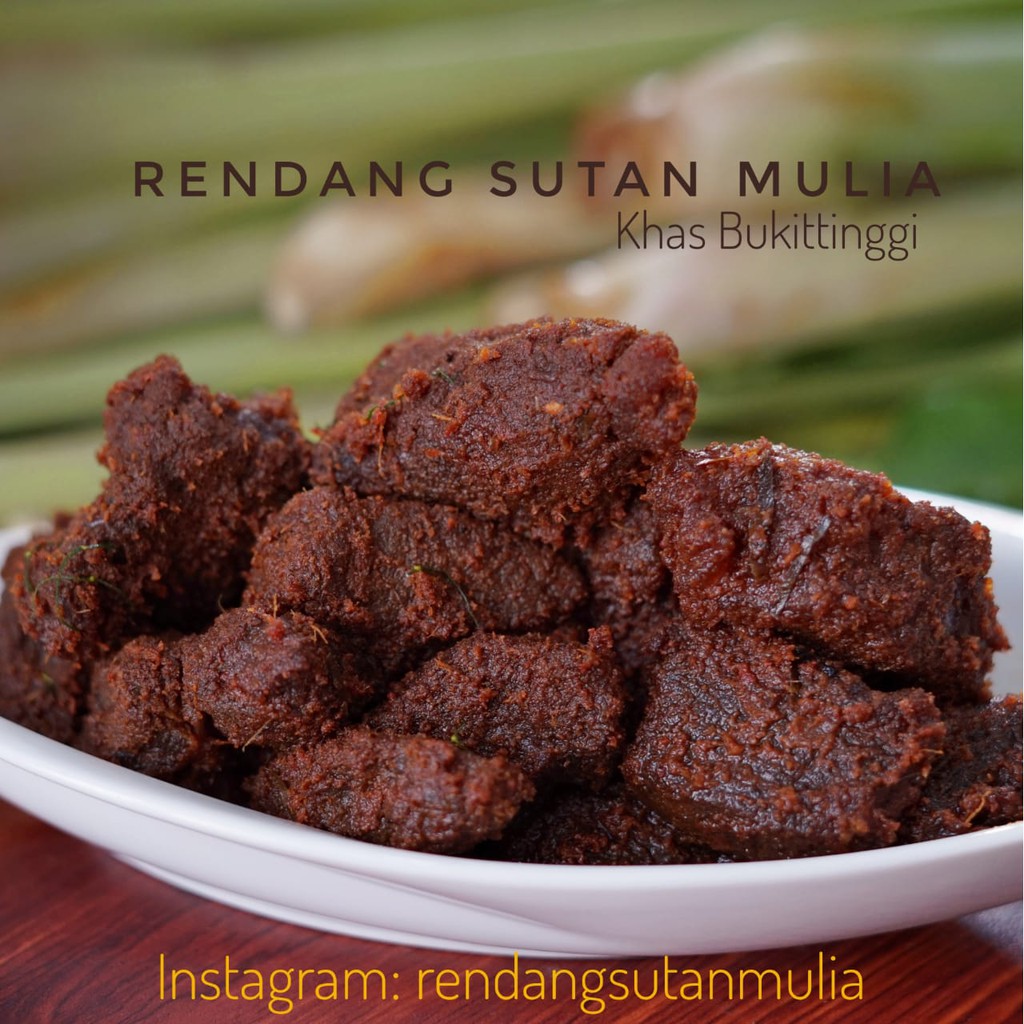 Fresh Rendang Daging Sutan Mulia Isi 250gr Resep Bukittinggi Shopee Indonesia