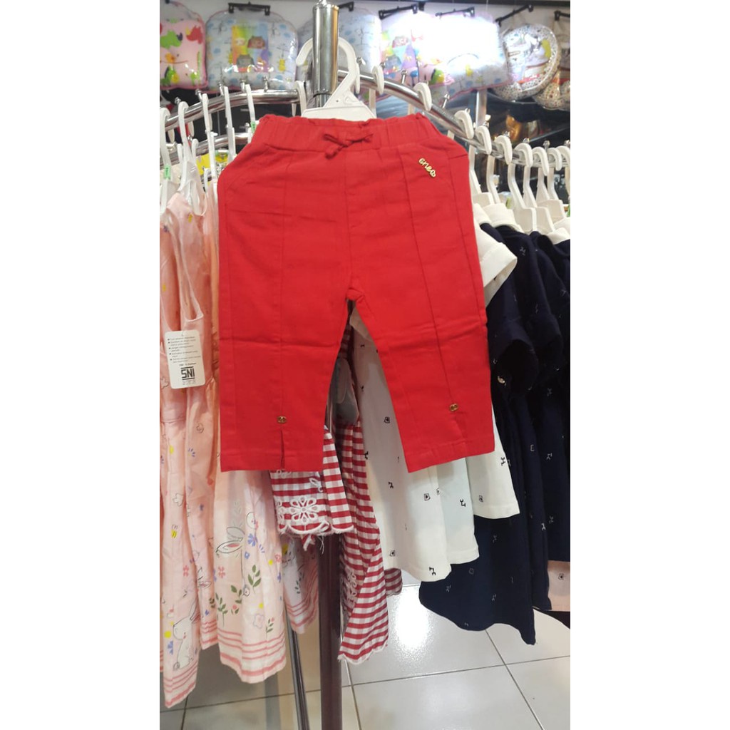 Celana Panjang Anak Perempuan Katun Bross Pita 3W/ Celana Panjang Anak Import