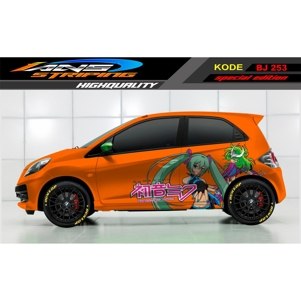 STICKER MOBIL HONDA BRIO, JAZZ, MOBILIO, AGYA, KARIMUN, MOBILIO, YARIS / DECAL STICKER MOBIL