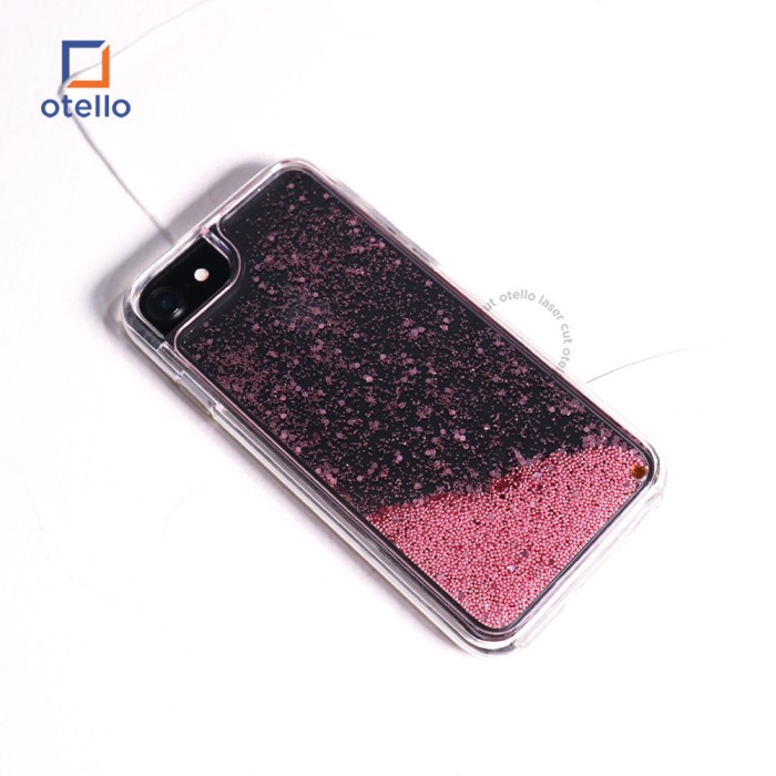 Otello Pink Liquid Glitter Premium Casing iPhone Case Exclusive