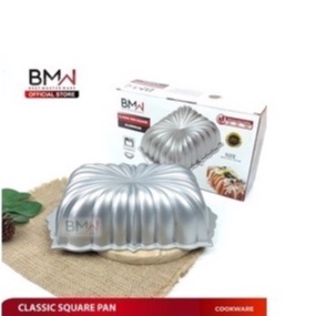 Cetakan Loyang Kue Bolu Aluminium Tebal Anti Lengket - Classic Pan Square BMW