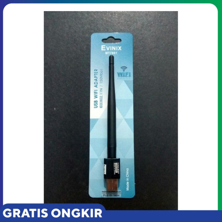 Dongle Wifi Evinix Original Standar Kominfo Chipset MT 7601 &amp; RT 5370