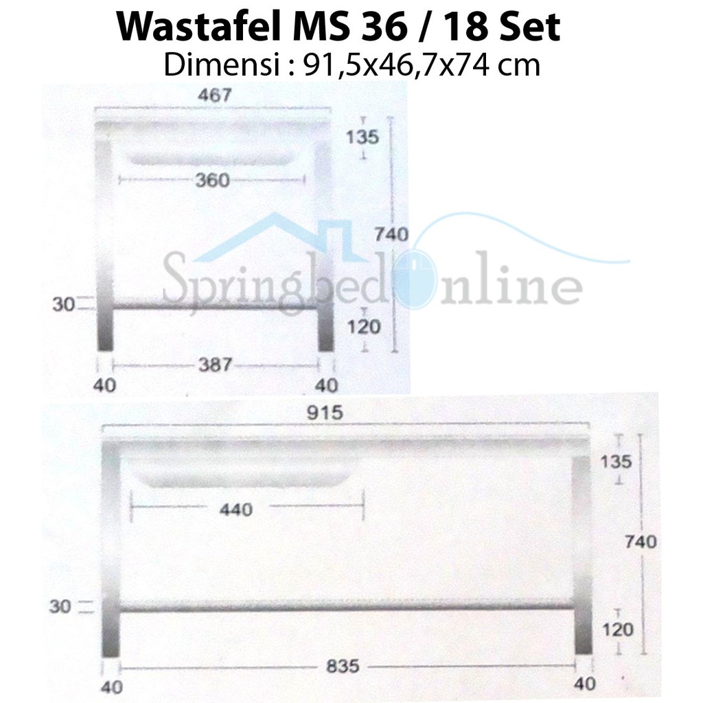 Wastafel/Bak Cuci Piring Metalco MS 36 / 18 Set Portable Knock Down Stainless Harga Pabrik