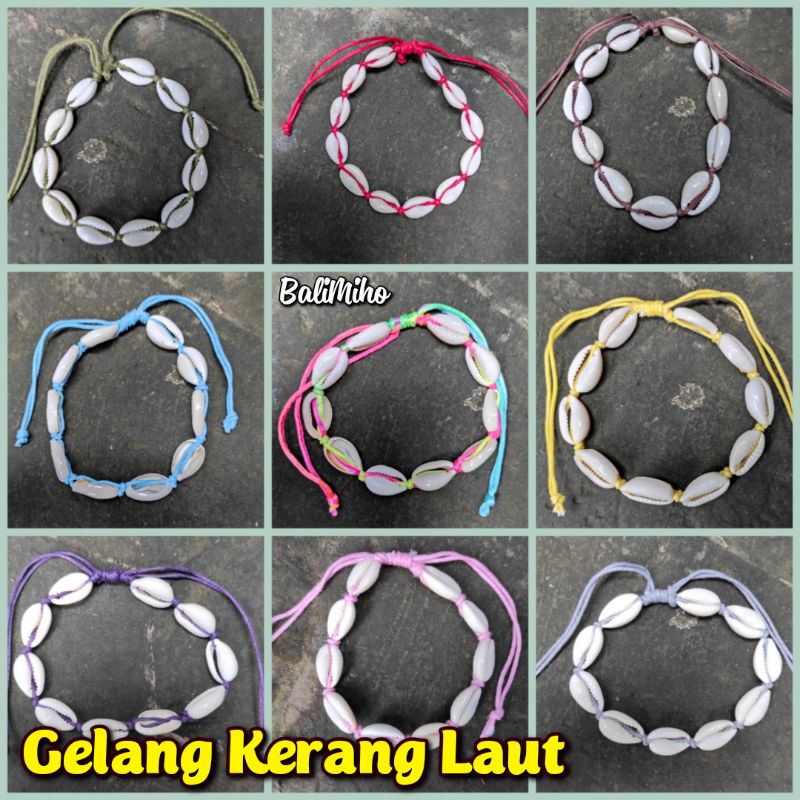GELANG KERANG/GELANG KERANG LAUT/KERAJINAN KERANG/GELANG UNIK/SUPPLIER GELANG/SEASHELL BRACELET/CLAM-2