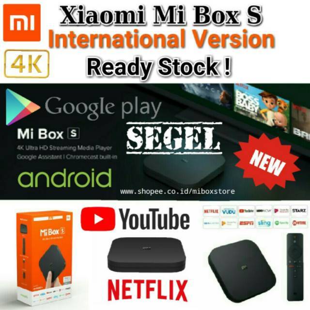 Xiaomi Mi Box S International / Global Version - English