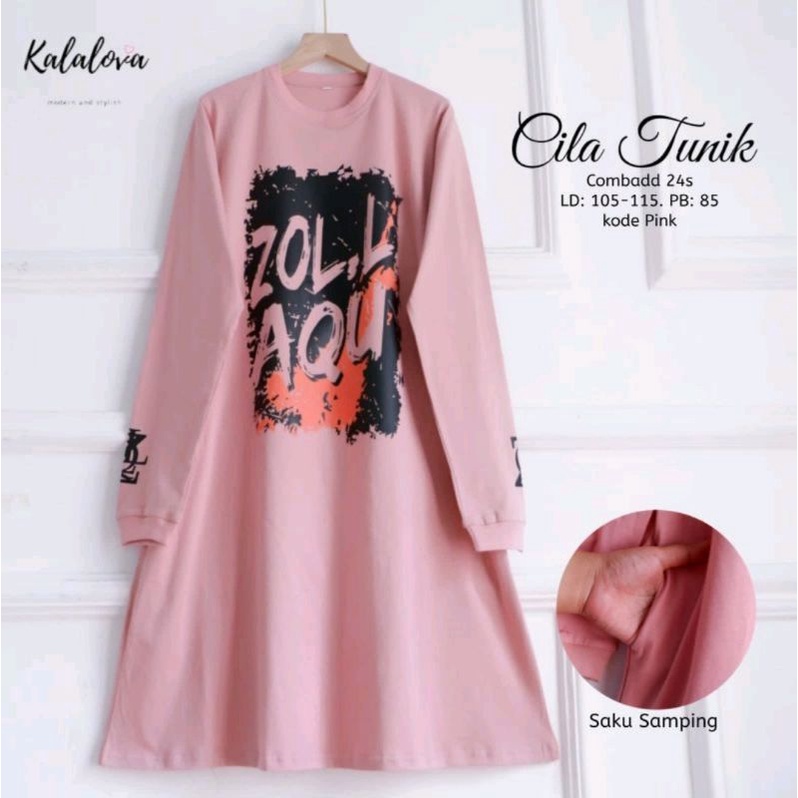 Tunik Bahan Kaos Terbaru Jumbo Import Muslim. Tunik kekinian original by Kalalova. Power Tunik LD