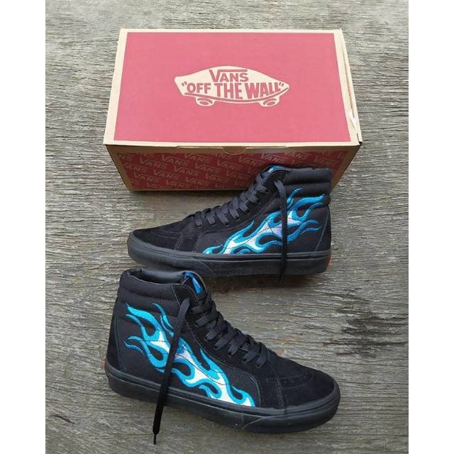 VANS SK8HI WTAPS BLUE FLAMES