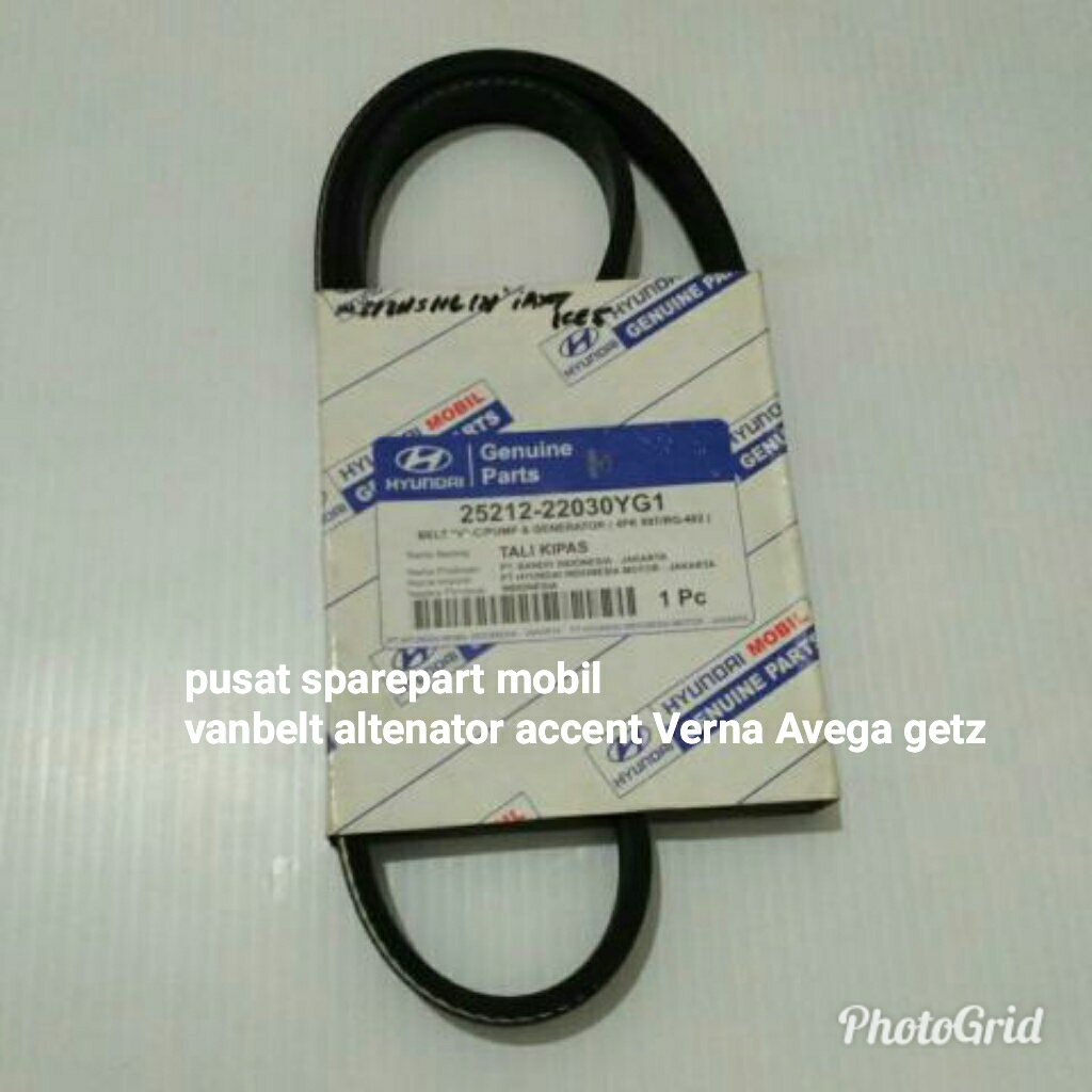 FAN BELT ALTERNATOR ACCENT VAN BELT VBELT TALI KIPAS  HYUNDAI ACCENT VERNA AVEGA GETZ