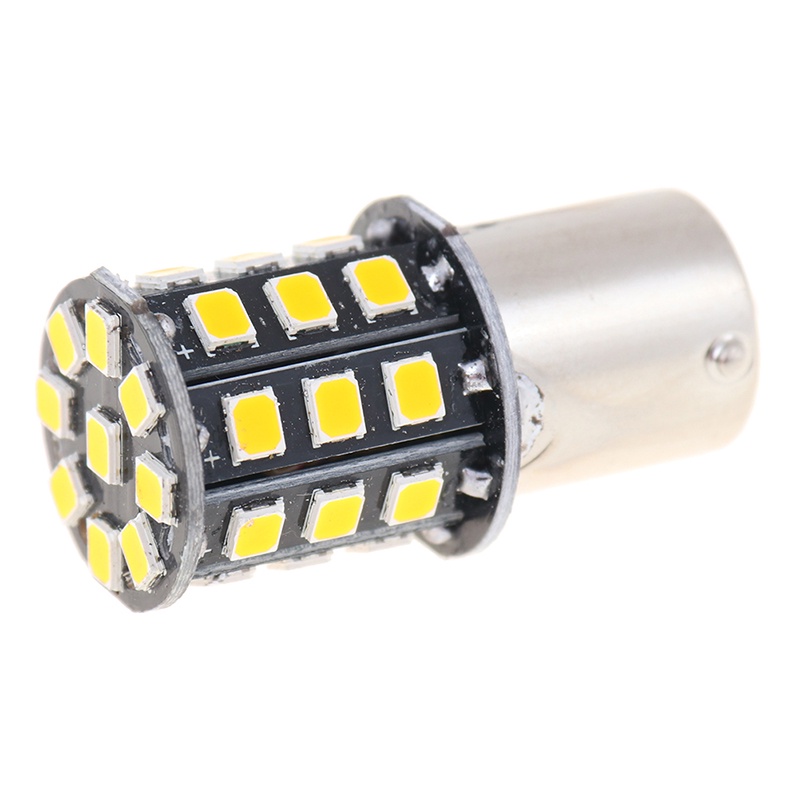 {LUCKID}2Pcs 1156 BA15S 2835 33-SMD Yellow LED Bulbs Car Turn Signal Lamp Brake Lights