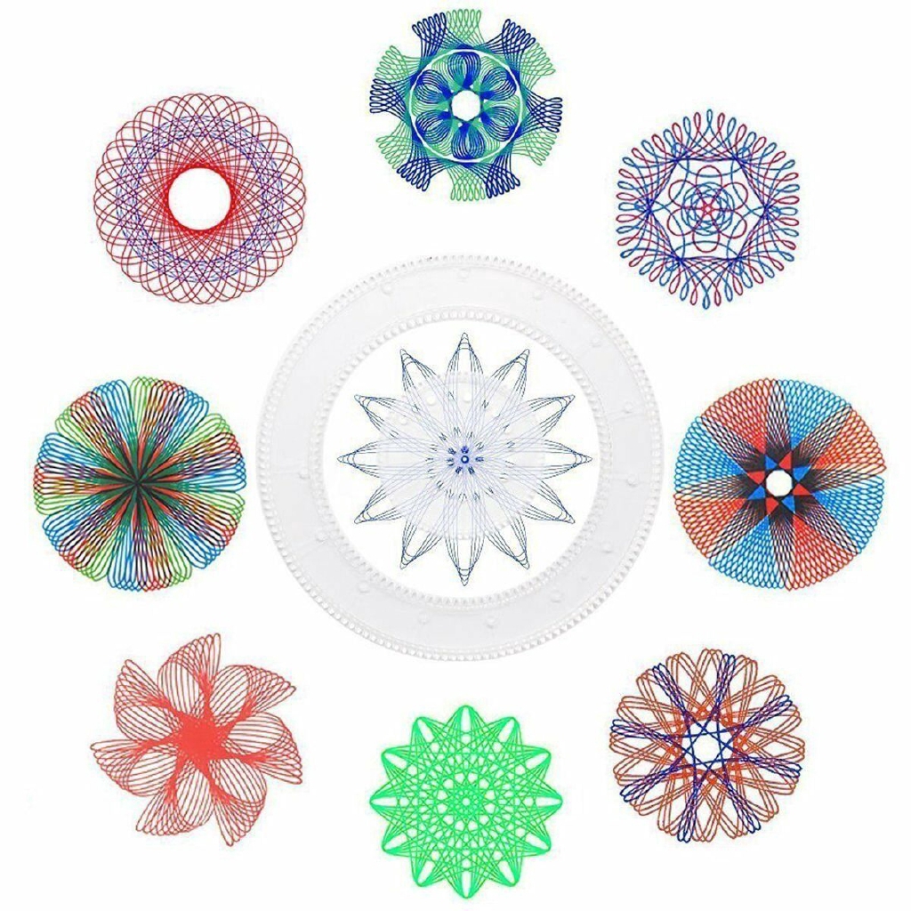 27Pcs Spirograph Design Set Tin Draw Drawing Kids Art Craft Create Education Toy