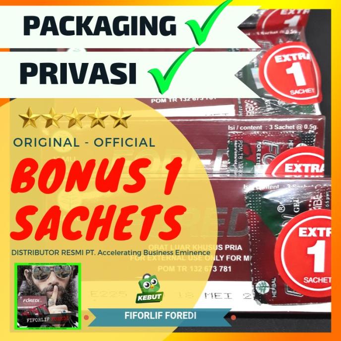 PROMO foredi + foredigel + foredi herbal oles pria dewasa + obat-kuat Asli
