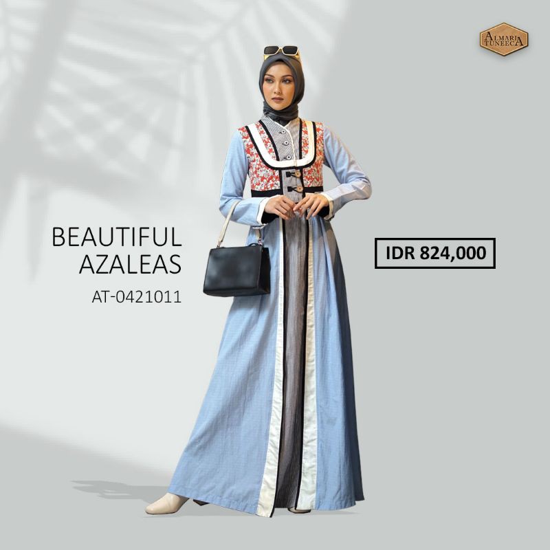 Almari Tuneeca AT-0421011 Ramadhan Series April 2021 Diskon Sale Promo Gamis Long Dress