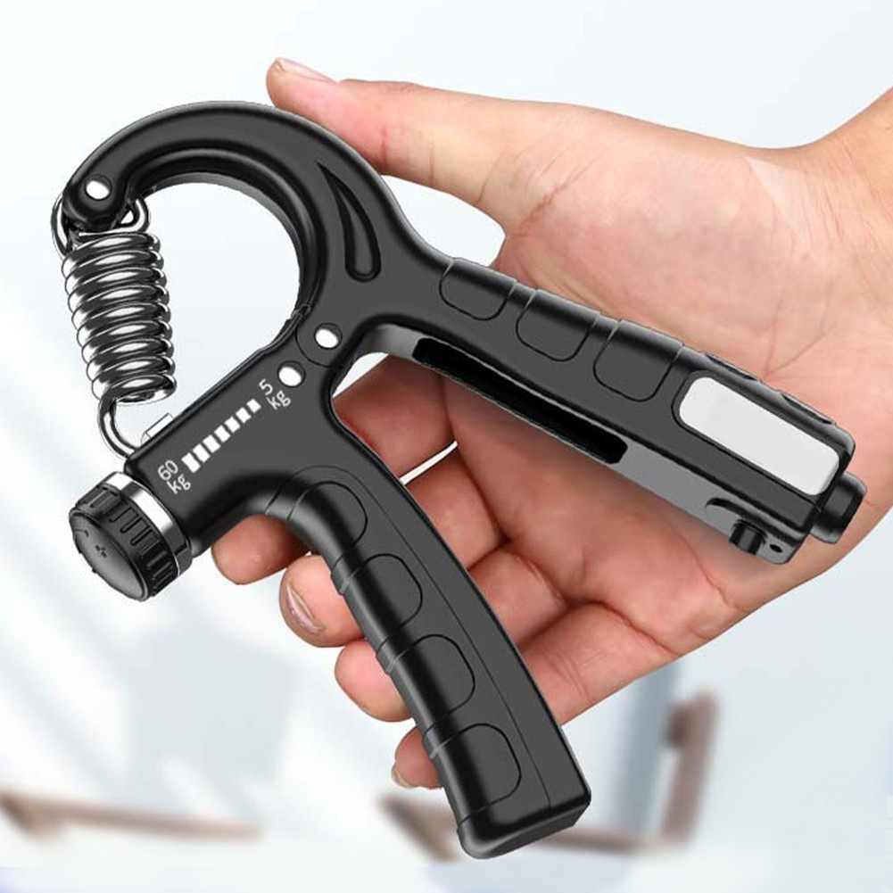 Handgrip Olahraga Tangan Adjustable Hand Grip 5-60 kg Alat Penguat Cengkraman Genggaman Fitness Dengan Penghitung