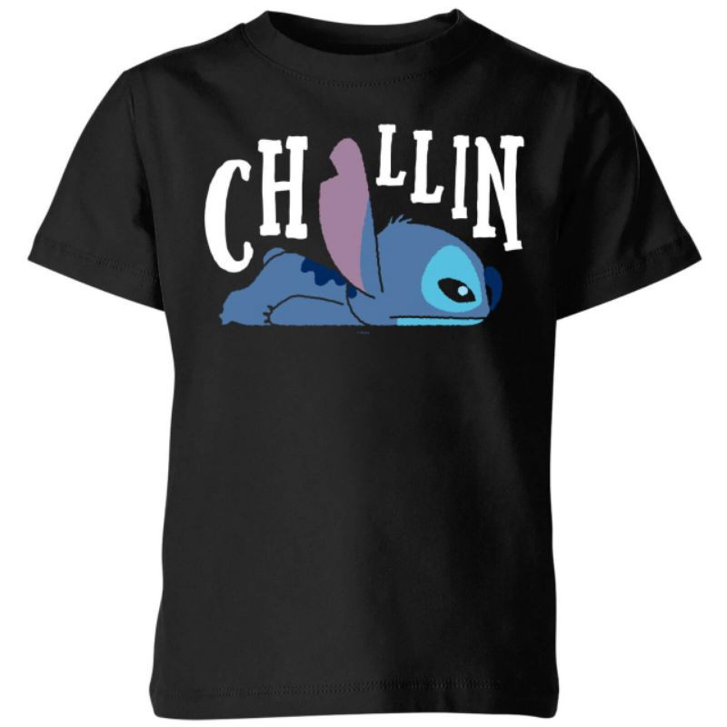 CHILLIN STICH COMBED 30'S KAOS UNISEX LENGAN PENDEK TERBARU'