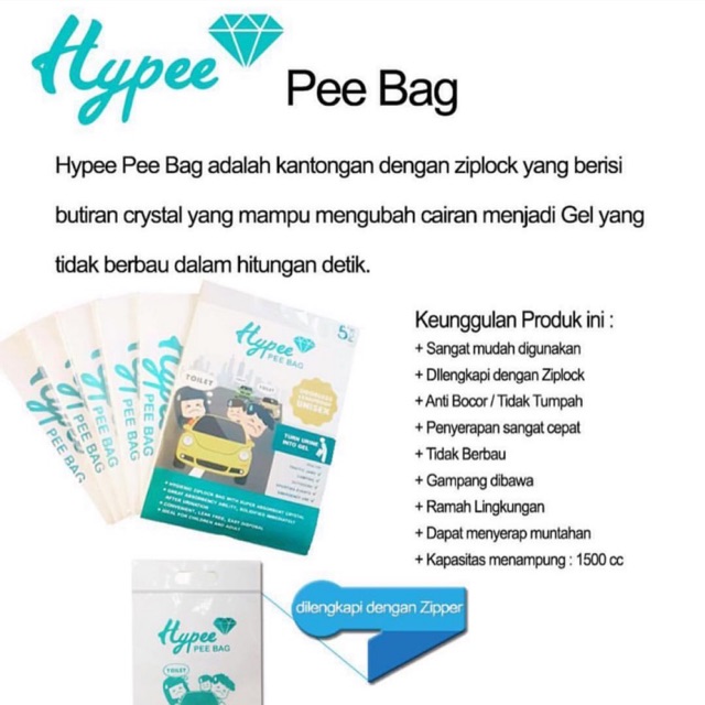 Hypee Pee Bag - Kantong Pipis