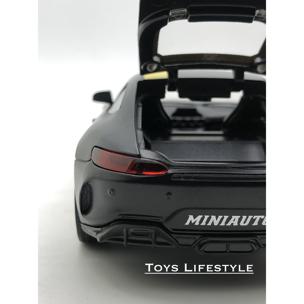 Miniauto Diecast - Mercedes Benz AMG GTR Skala 1:32 (Garis Kuning)