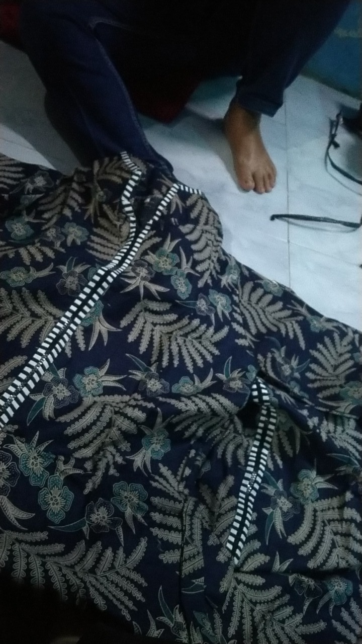 Batik Tunik Wanita M L Xl Xxl Jumbo R3sliting Depan Busui