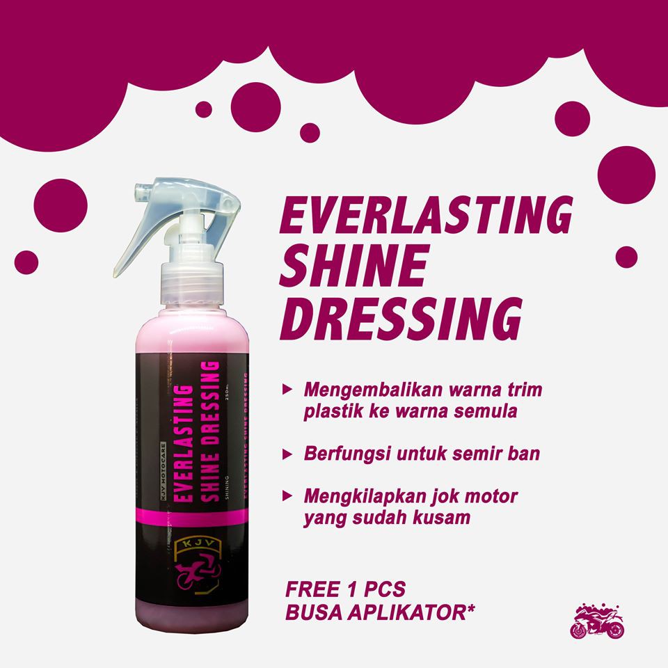 KJV Motocare Everlasting Shine Dressing MENGKILAPKAN BODY, BAN, TRIM