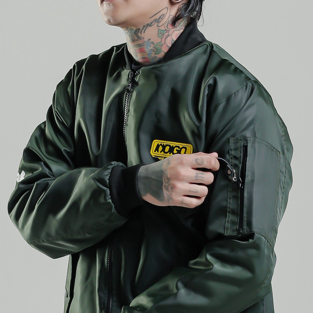 Jaket Bomber Pria Distro Indigo Terbaru 2022/ Jaket Parasut Cowok Keren Dan Bahan Tahan Air