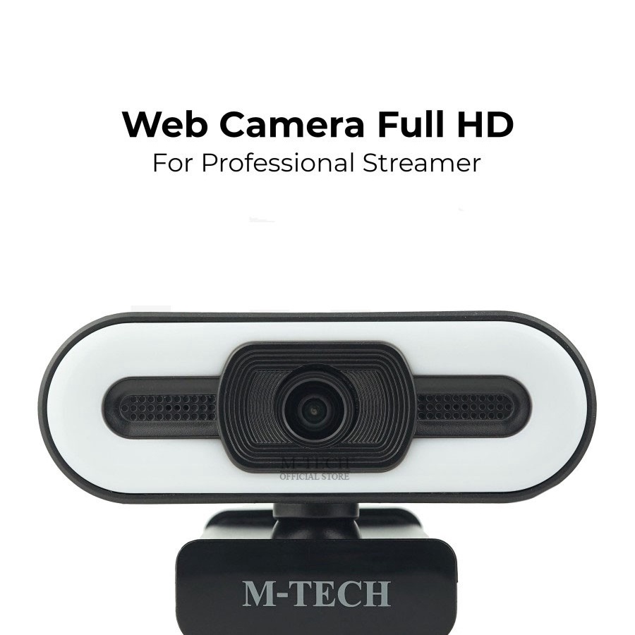 Trend-M-TECH Webcam WB600 Camera 1080P Full HD LED Ring Autofocus