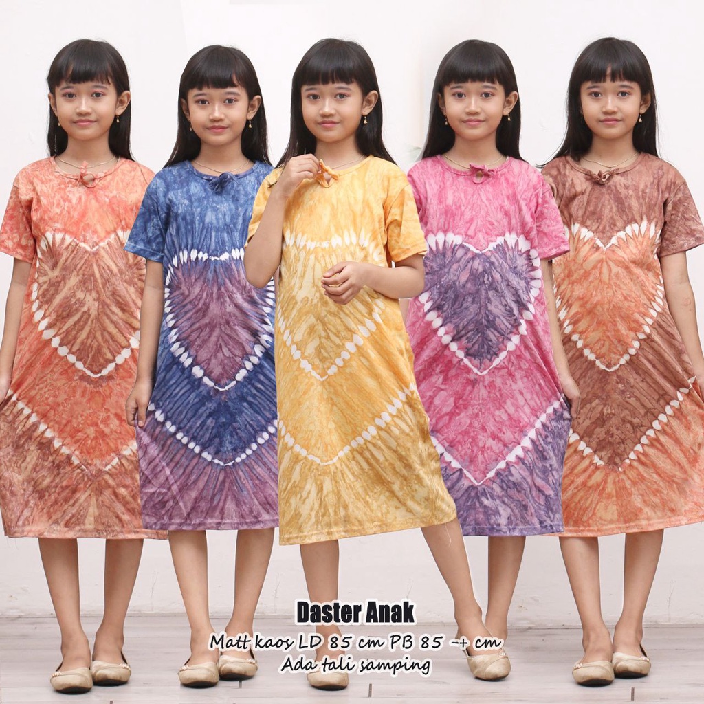 Daster Anak Bahan Kaos Tebal Model Tali Samping / Daster Anak Usia 6-10th Terbaru 2022