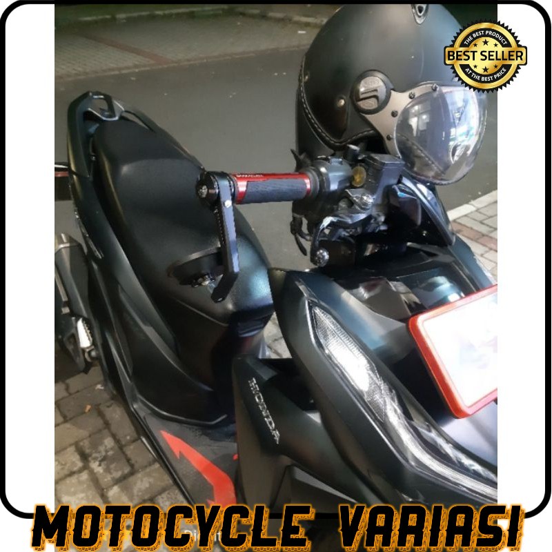 Spion jalu bar end bulat retro nmax aerox vespa vario mio universal