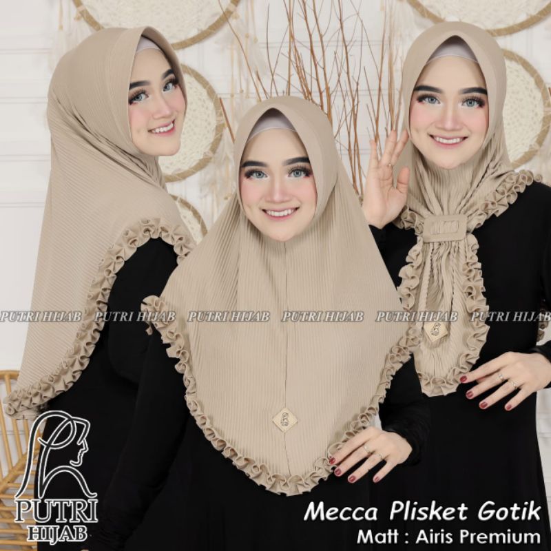 HIJAB JILBAB KERUDUNG BERGO REMPEL GOTIK GESPER PLISKET  JERSEY SUPER