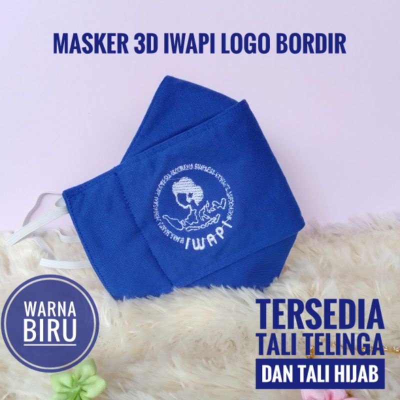 masker iwapi logo bordir termurah