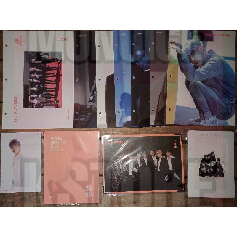 [READY STOCK] SHARING BTS MEMORIES 2019 NAMJOON SEOKJIN YOONGI HOSEOK JIMIN TAEHYUNG JUNGKOOK