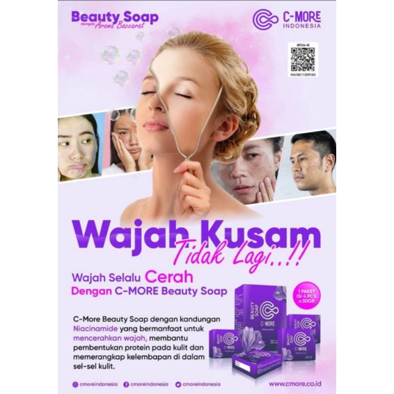C-MORE BEAUTY SOAP COLLAGEN  aroma BACCARAT SABUN KECANTIKAN SABUN C-MORE