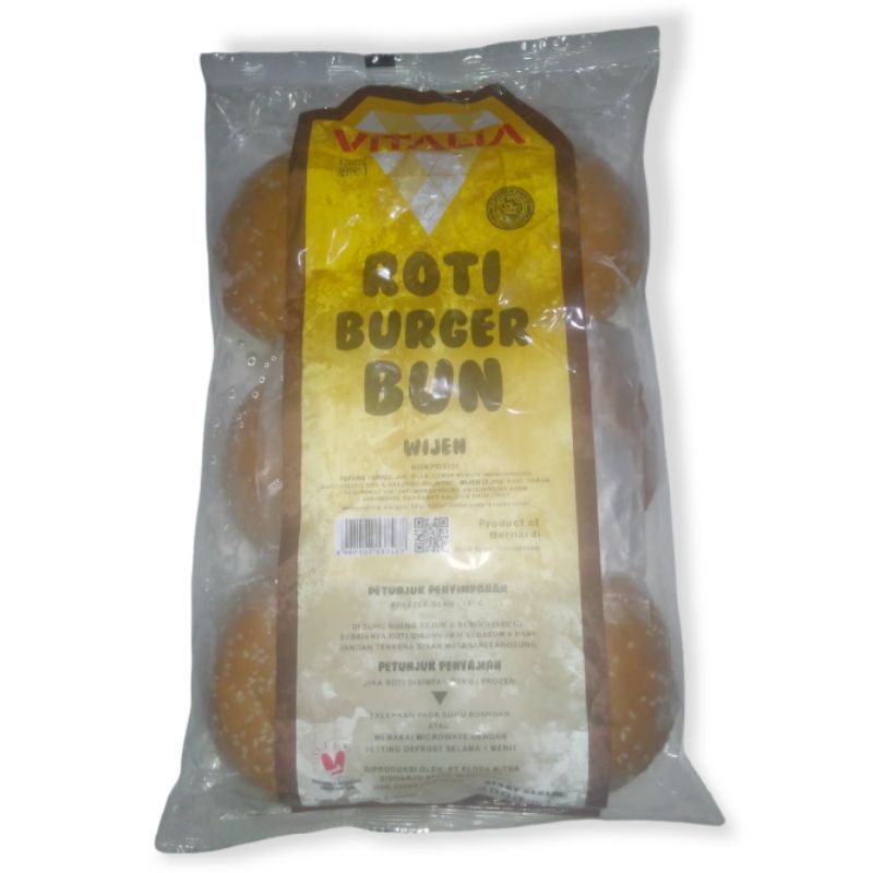 

Roti Burger Bun Wijen Vitalia Isi 6