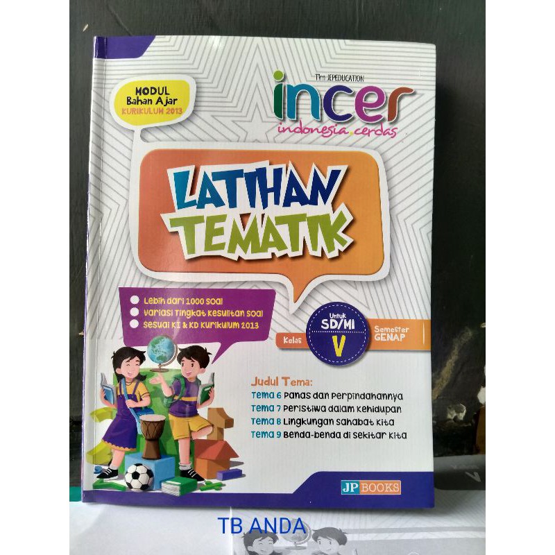 Buku Latihan Soal Tematik /LKS SD Kelas 5 Semester Genap INCER