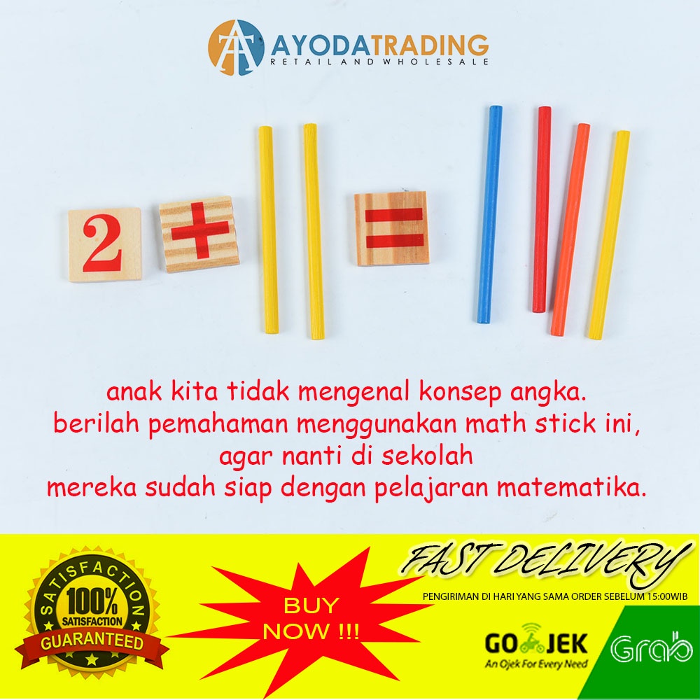 Mainan Edukasi Math Stick Early Learning