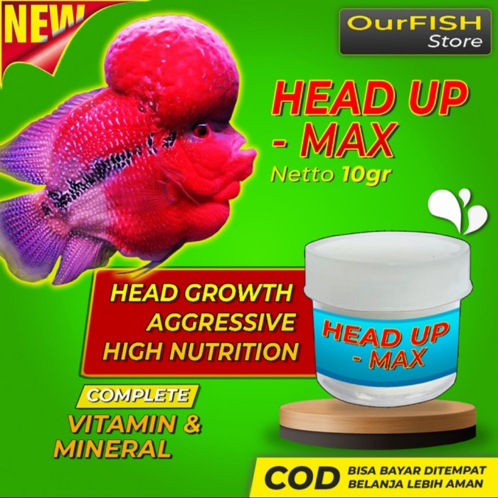 Head Up Max - Vitamin Serbuk Jenong Louhan 10 Gram