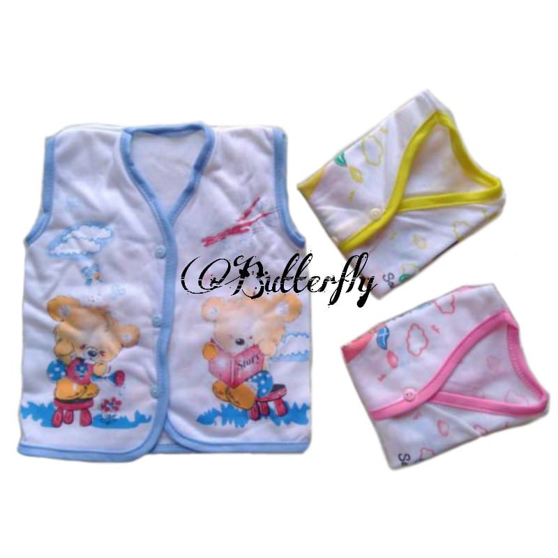 12 PCS Baju Bayi Kutung Katun