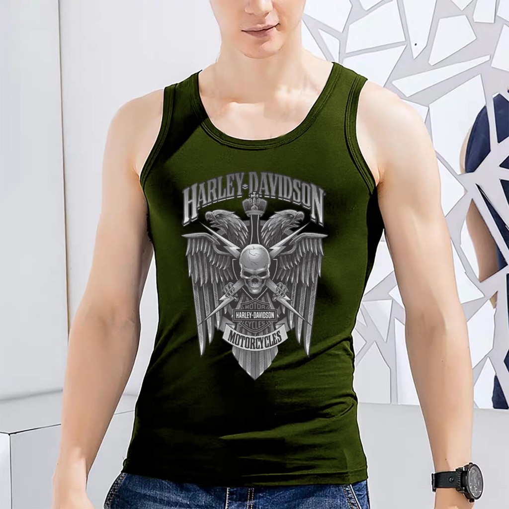 Asgard777 - singlet HARLEY / kaos dalam pria / singlet / singlet olahraga / singlet ria