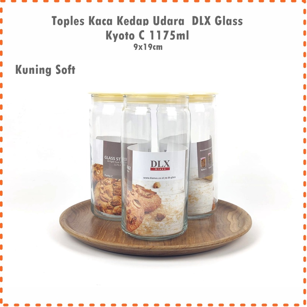 [SET 3 PCS] Toples Kaca DLX  Glass Kyoto C