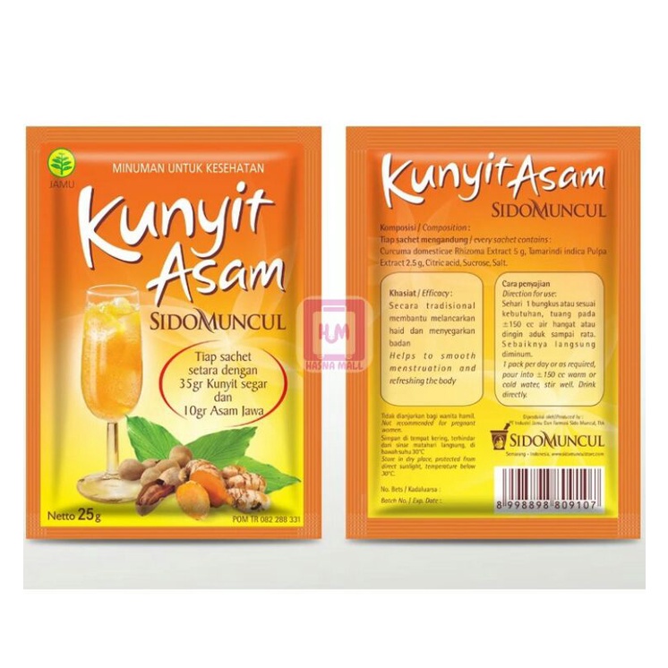 Hasna mall - Kunyit Asam Sido Muncul 25 gram Minuman Herbal