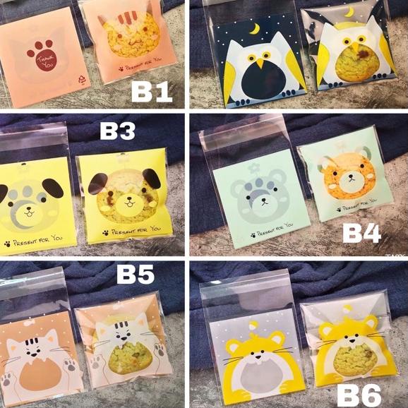 

Murah Banget BJH7U 100pcs Plastik cookies 7x7 kemasan cookies lucu packing cookies lucu souvernir 71 Ready