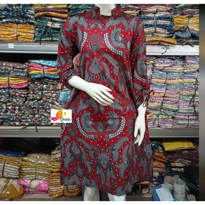 BATIK TUNIK PEREMPUAN MODEL TERBARU DAN TERKINI LD 96-120 SUPER JUMBO