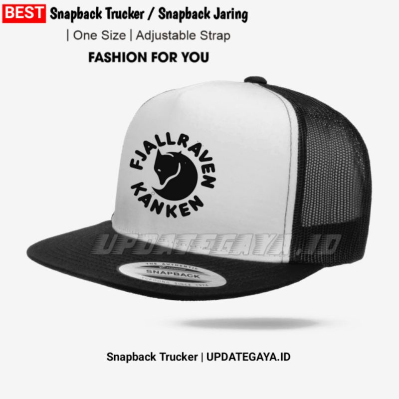 Topi Snapback Trucker Jaring / Topi Lidah Datar / Topi Hiphop / Topi Distro / Topi Jala / Topi Fjall