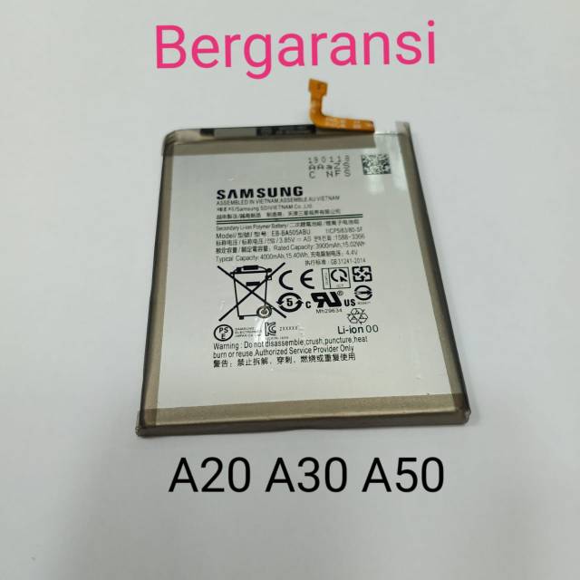 Baterai Samsung A20 A30 A50 EB-BA505ABU battery batre baterei batere