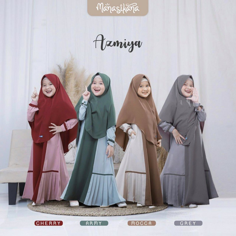 FAMILY SET AZMIYA ANAK / GAMIS ANAK / GAMIS SET ANAK BY MANASIKANA