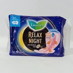 Laurier Relax Night wing 30cm isi 4 pads pembalut wanita ( no.12 B )