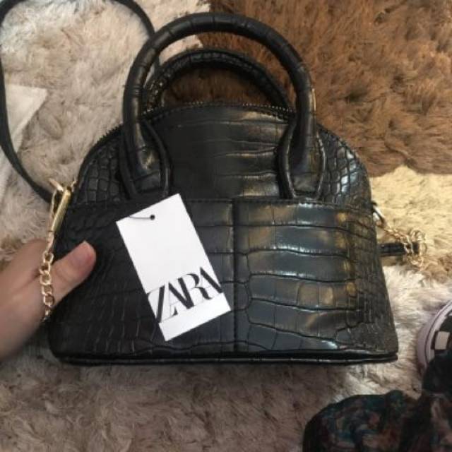 ZARA MINI BOWLING CROCO import batam / tas murah / tas zara / tas import