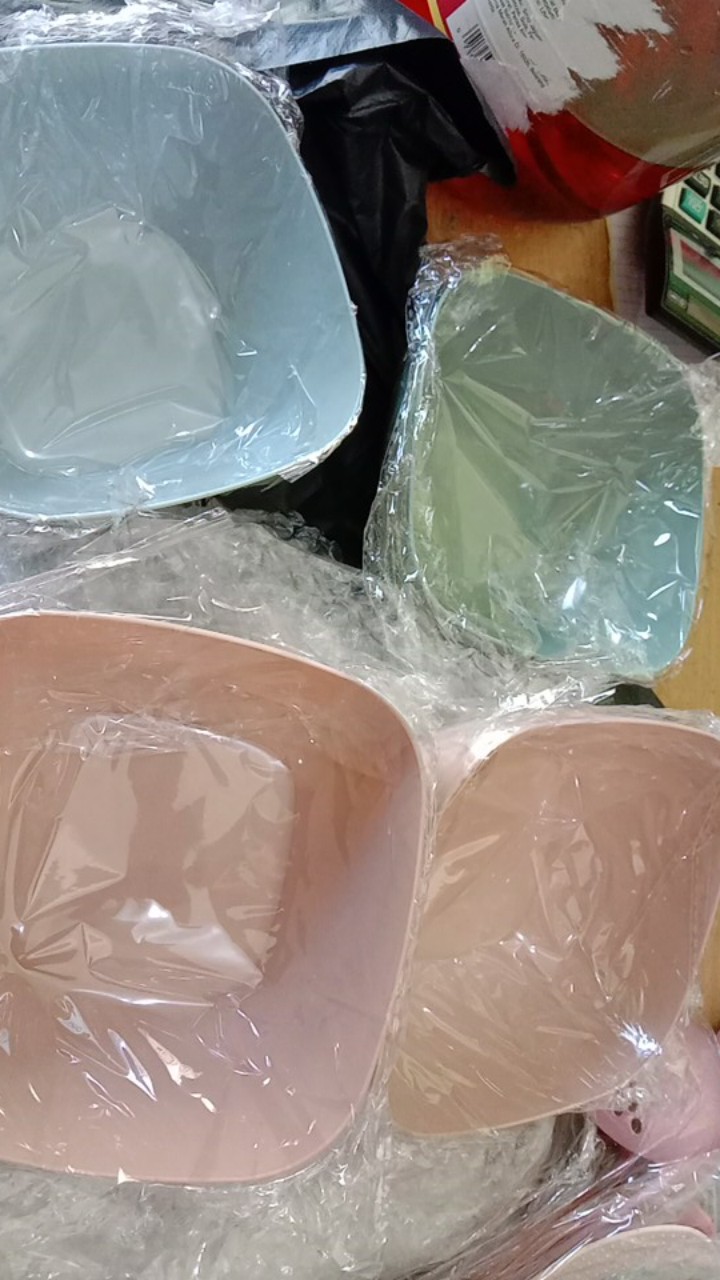 E010 - Mangkuk Plastik Cantik Mudah Murah Praktis Mangkok Dapur